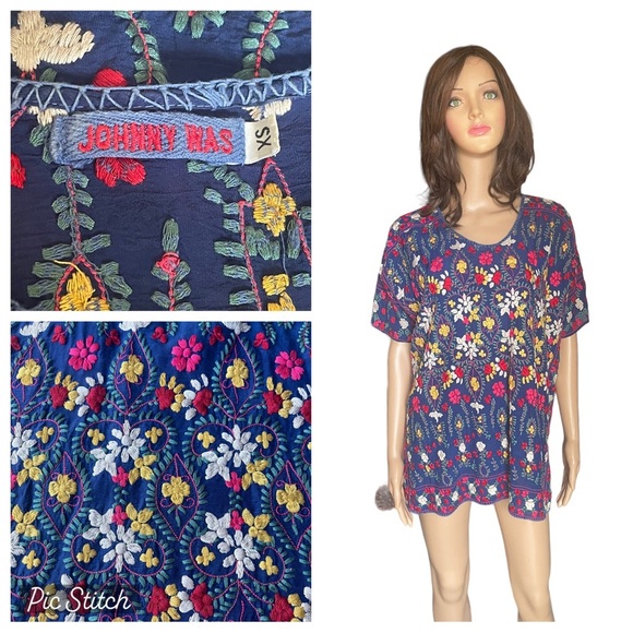 JOHNNY WAS
SIBYLL BLOUSE multicolored size XS - Picture 1 of 16
